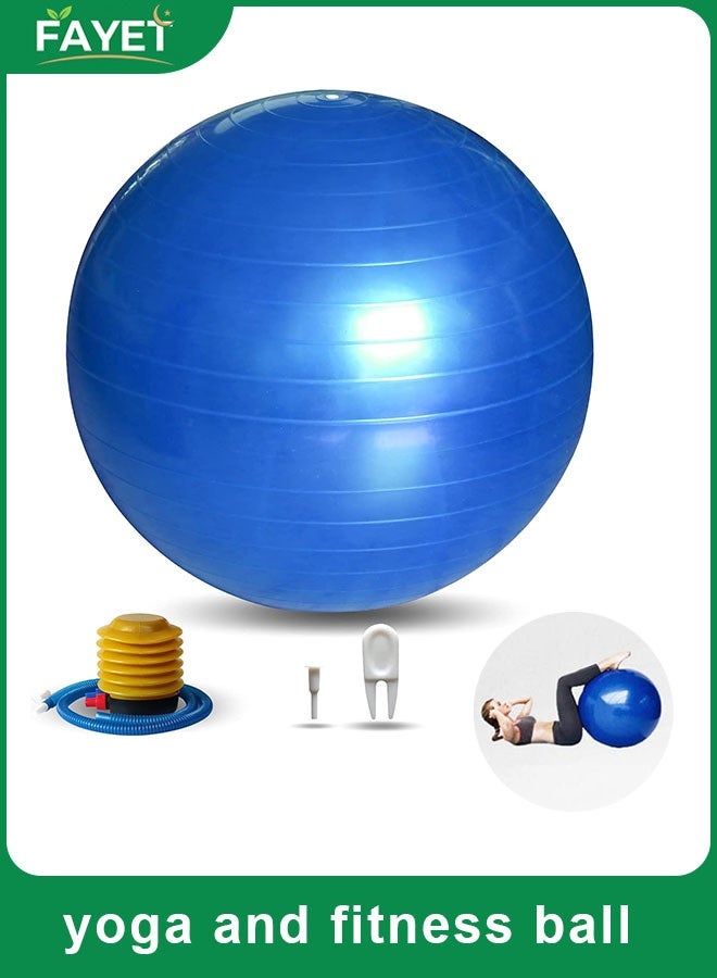 فاييت كرة تمارين اليوجا، كرة استقرار مقاومة للانزلاق ومضادة للانفجار مع مضخة سريعة - Image 1